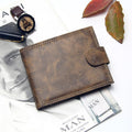 Mens Wallet Leather PU Bifold Short Wallets - melvincucci