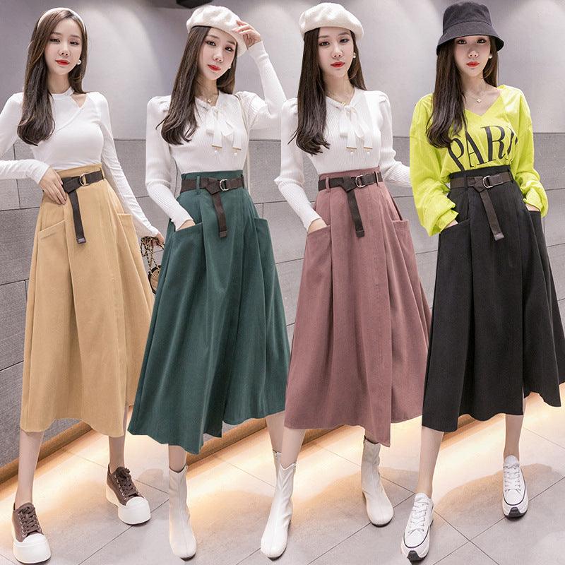 Mid-length Woolen Skirt Women Korean Style - melvincucci