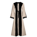 Middle Eastern lace patchwork abaya - melvincucci