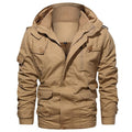 Military Men Jacket Thick Fleece And Windproof Coats Mid-Length Lapel Collar Men Jacket - melvincucci