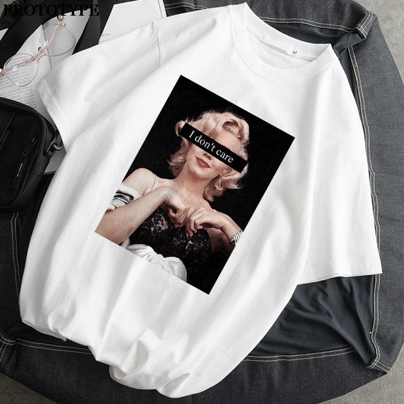 Mona Lisa T Shirt Women Retro Print Harajuku Aesthetic T Shirt Top - melvincucci