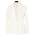Multi-layered Green Fruit Collar Suit Solid Color Slim-fit Mid-length Blazer - melvincucci