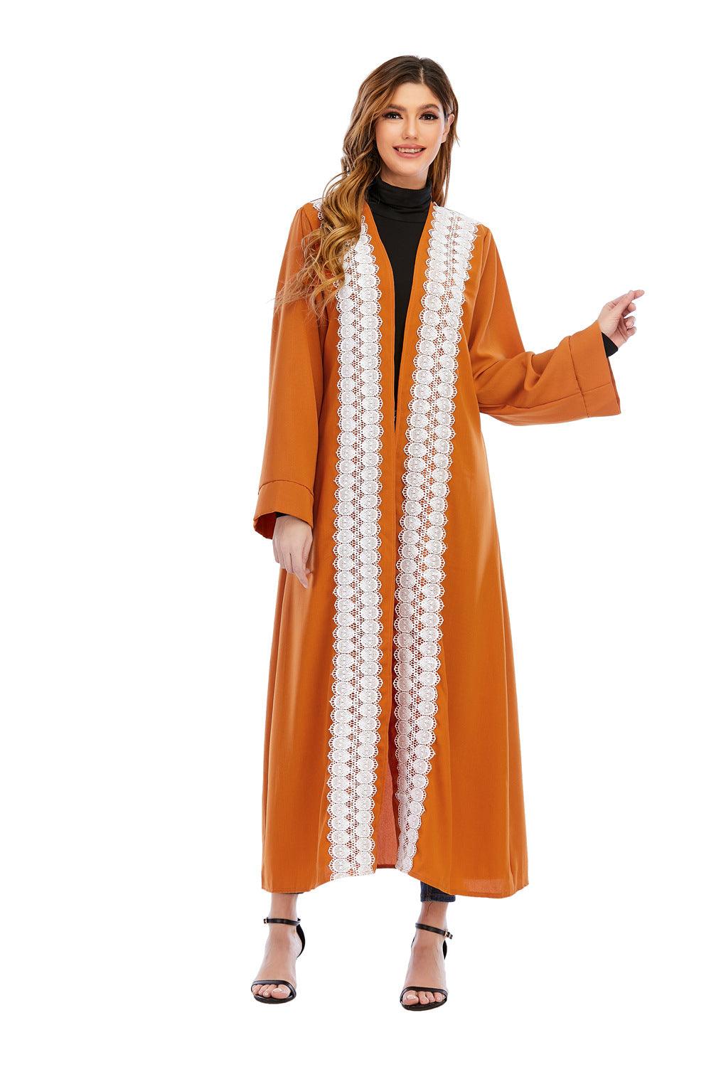 Muslim Abaya Cardigan Long Jacket Large Size Middle Eastern Robe Fashion Turkish Women - melvincucci