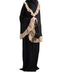 Muslim Kids Ramadan Girls Long Sleeve Dress Hijab Abaya Robe Arab Dubai Children Kaftan Headscarf Islamic Kids Robe Jilbab - melvincucci