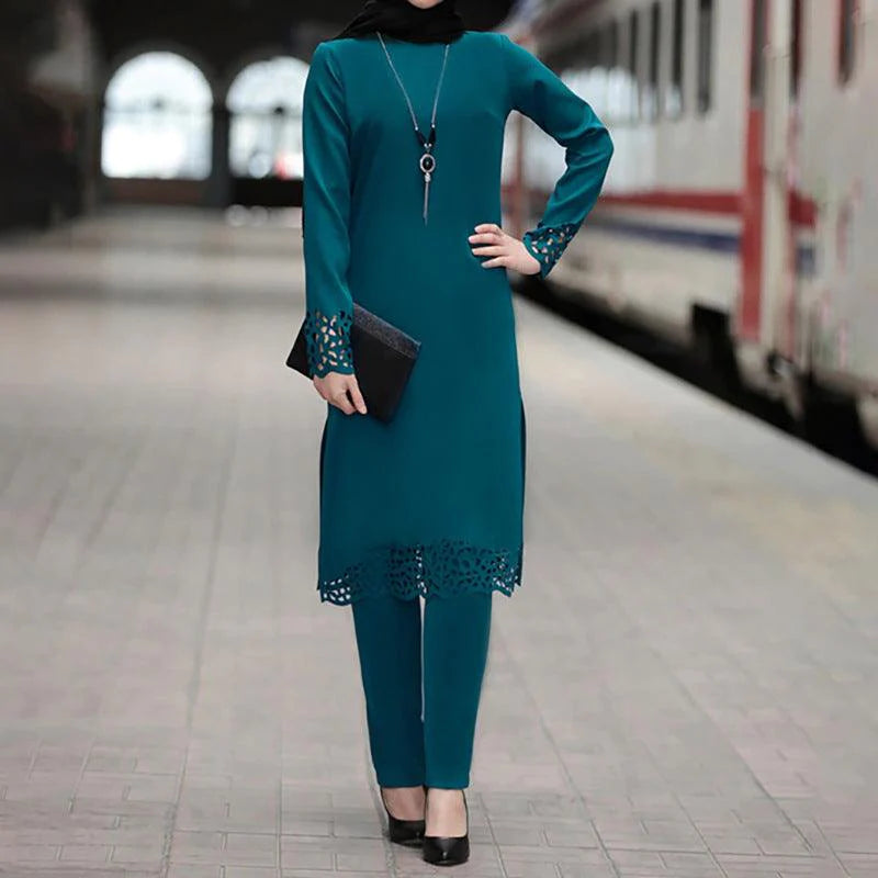 Muslim women's suit abaya two-piece suit - melvincucci