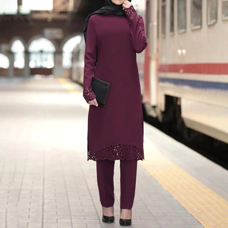 Muslim women's suit abaya two-piece suit - melvincucci