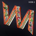 Narrow And Long Ribbon Twill Scarf - melvincucci