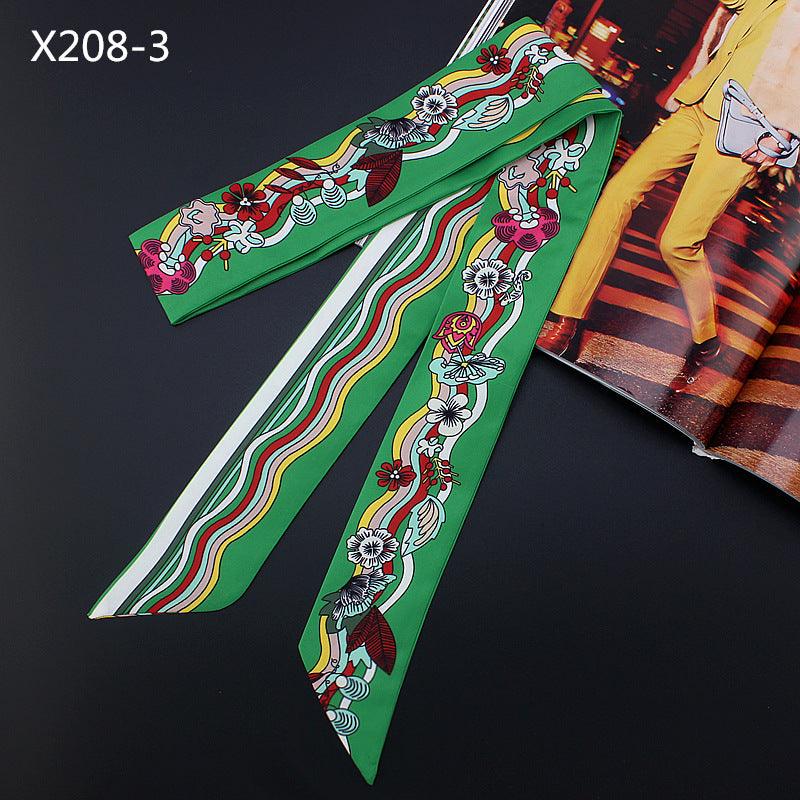 Narrow And Long Ribbon Twill Scarf - melvincucci
