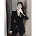 Net Red Casual Suit Top Spring And Autumn New Korean Waist British Temperament Blazer - melvincucci