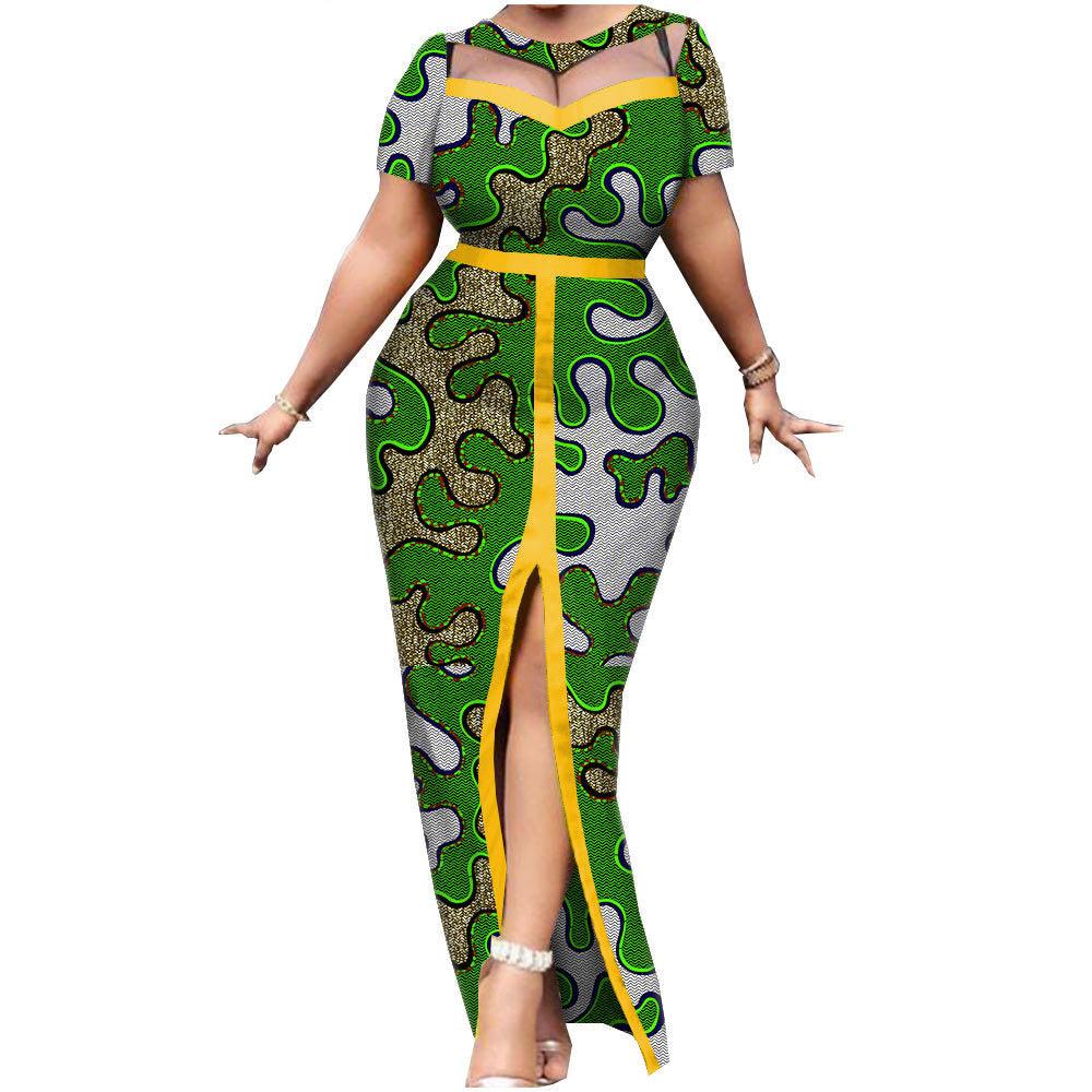 New African National Batik Printed Cotton Dress - melvincucci