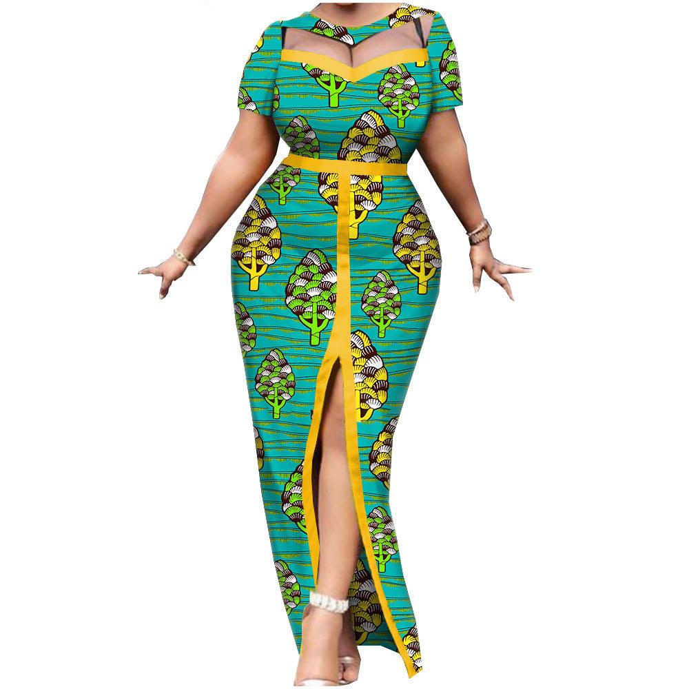 New African National Batik Printed Cotton Dress - melvincucci