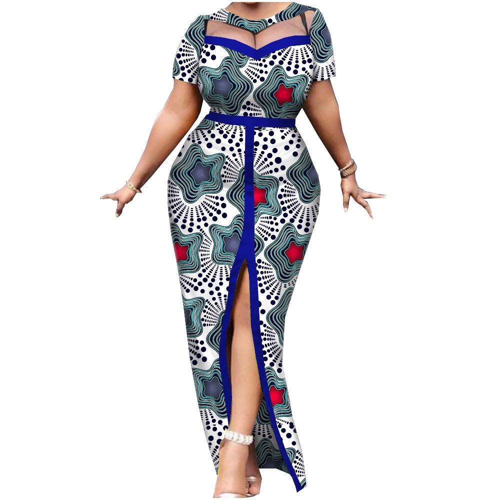 New African National Batik Printed Cotton Dress - melvincucci