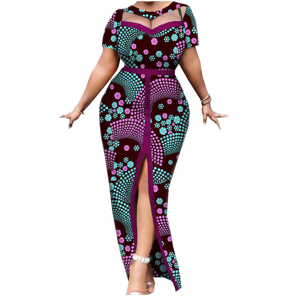 New African National Batik Printed Cotton Dress - melvincucci