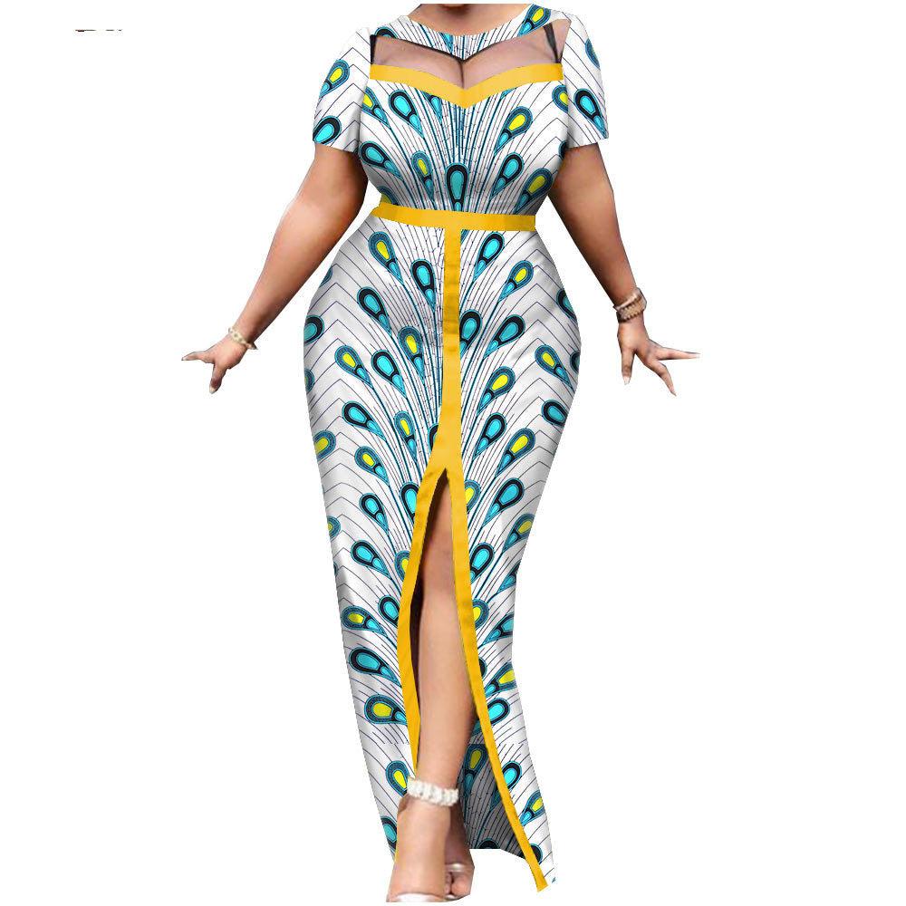 New African National Batik Printed Cotton Dress - melvincucci