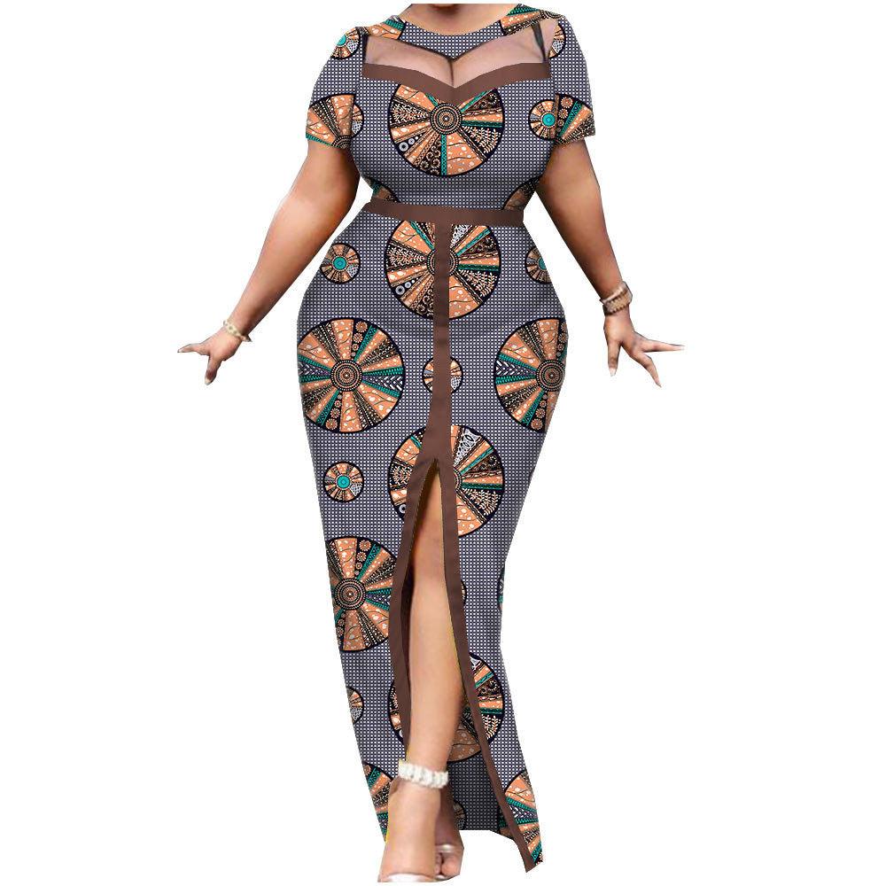 New African National Batik Printed Cotton Dress - melvincucci
