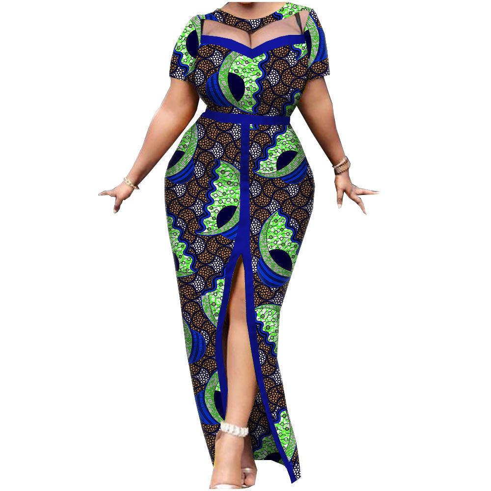 New African National Batik Printed Cotton Dress - melvincucci