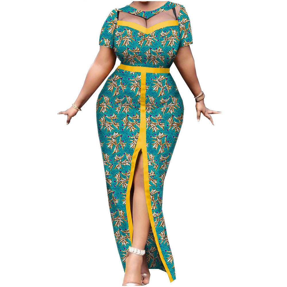 New African National Batik Printed Cotton Dress - melvincucci