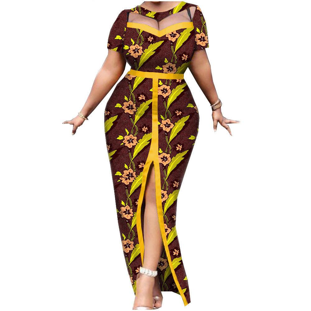 New African National Batik Printed Cotton Dress - melvincucci
