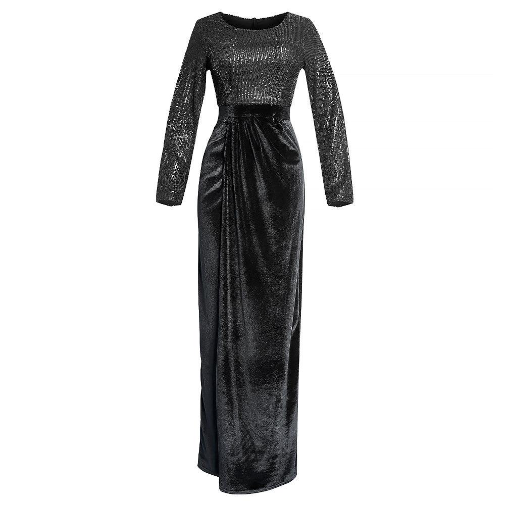 New African Sequined Banquet Evening Dress - melvincucci