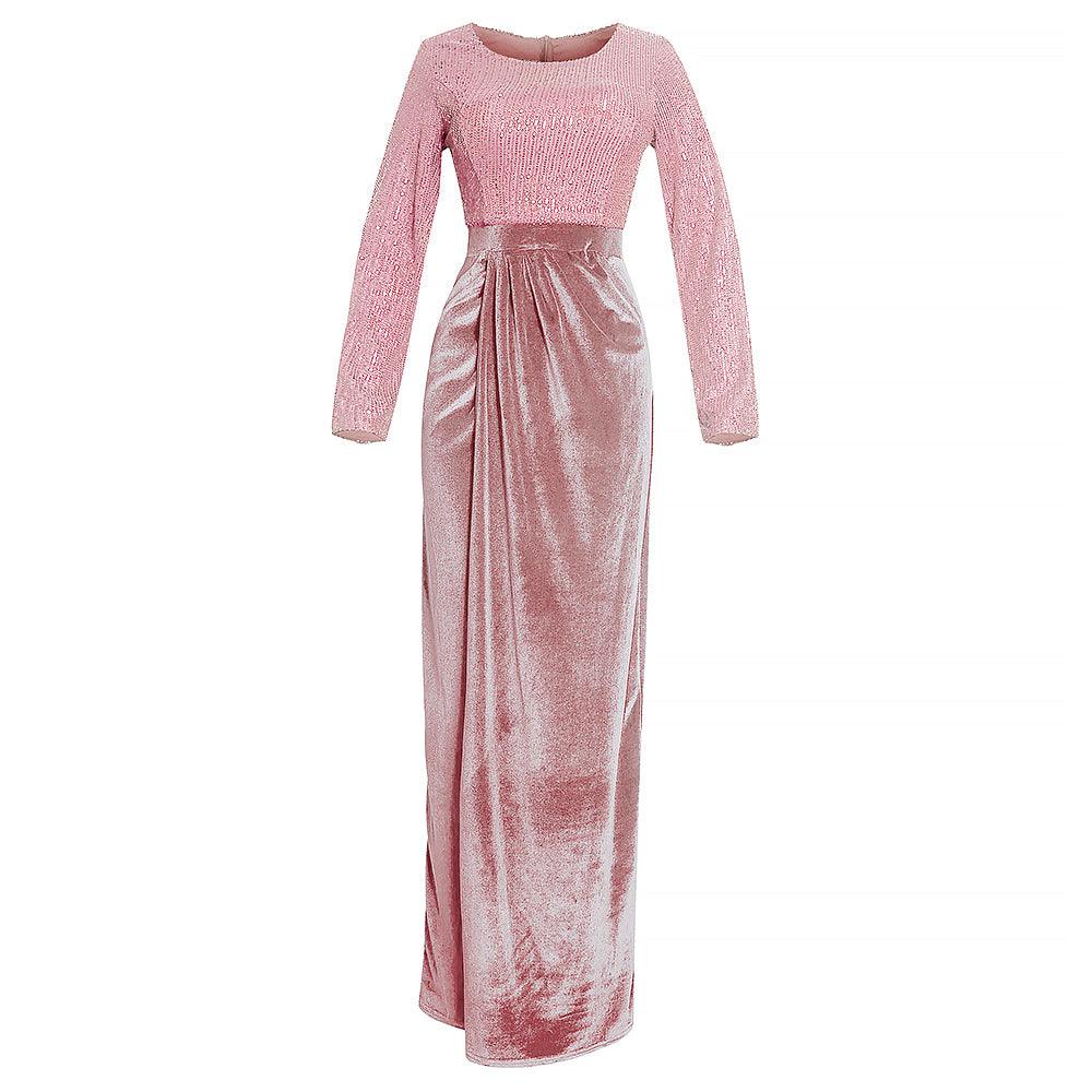 New African Sequined Banquet Evening Dress - melvincucci