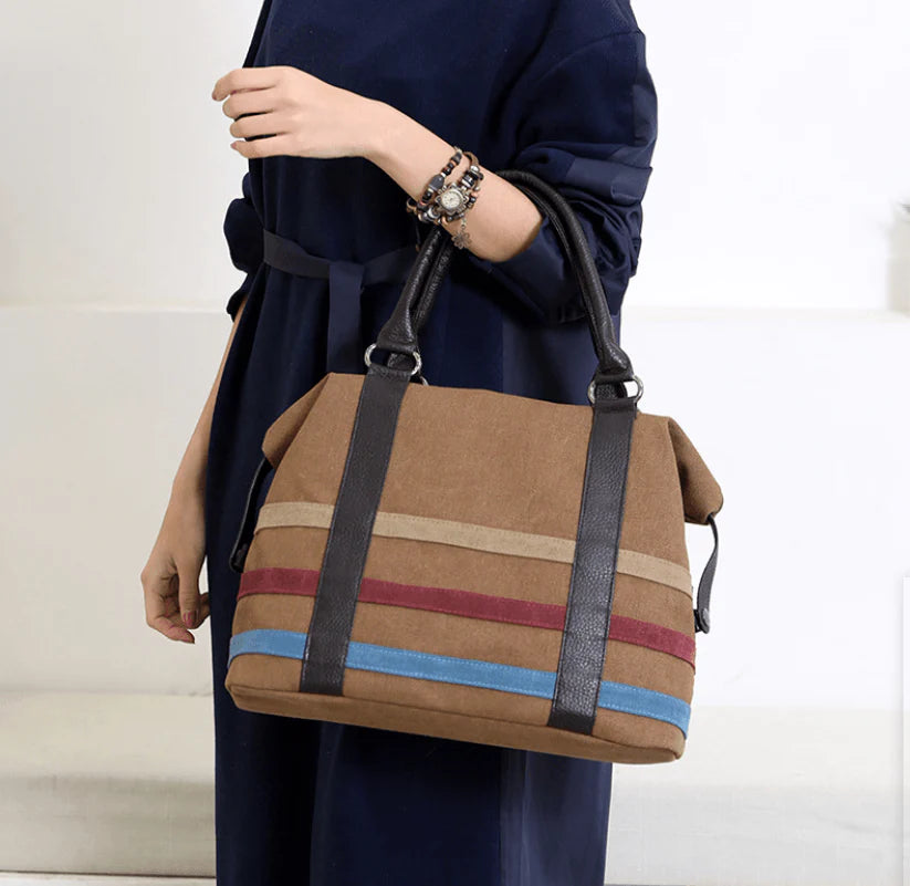 New Bags for women canvas bag casual luxury handbags women bags designer Boston Bags Ladies Weekend Handbags Large Shopping - melvincucci