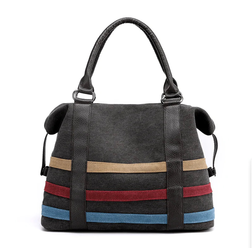 New Bags for women canvas bag casual luxury handbags women bags designer Boston Bags Ladies Weekend Handbags Large Shopping - melvincucci