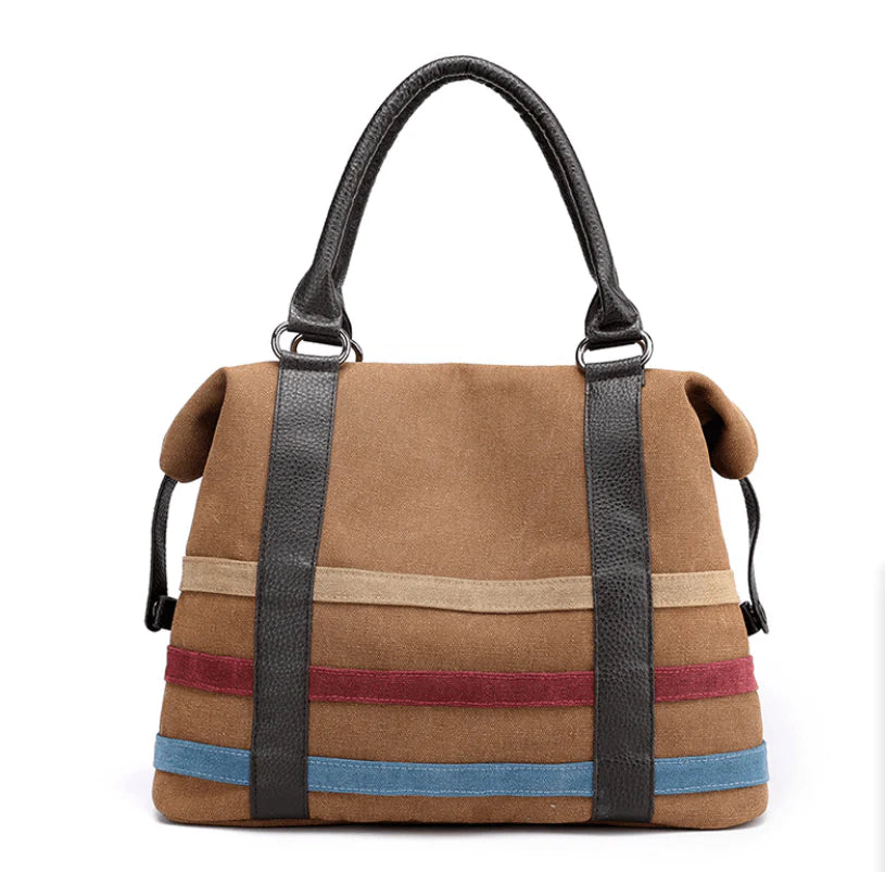 New Bags for women canvas bag casual luxury handbags women bags designer Boston Bags Ladies Weekend Handbags Large Shopping - melvincucci