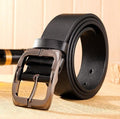 New Brand High Quality Men's Belts Luxury Brand Leather Belt Pin Buckle Black Business Pants Belt Belt Men's Belt - melvincucci