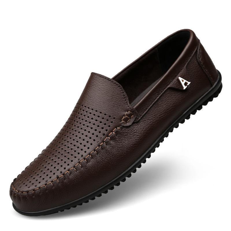 New Breathable Men Leather Shoes - melvincucci