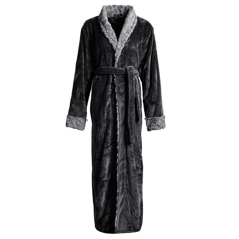 New Couple Extended Flannel Bathrobe - melvincucci