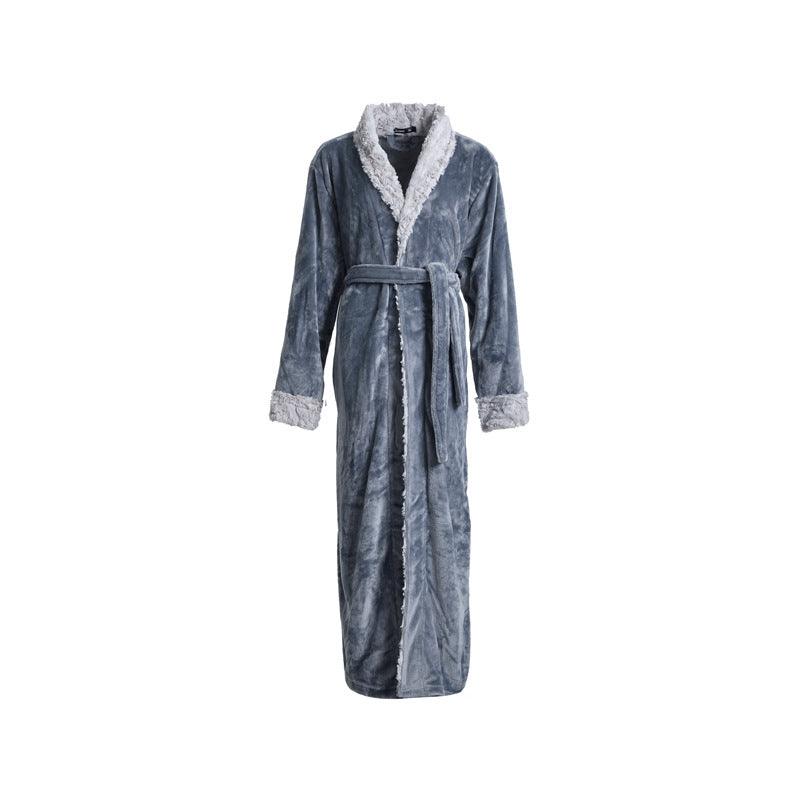 New Couple Extended Flannel Bathrobe - melvincucci