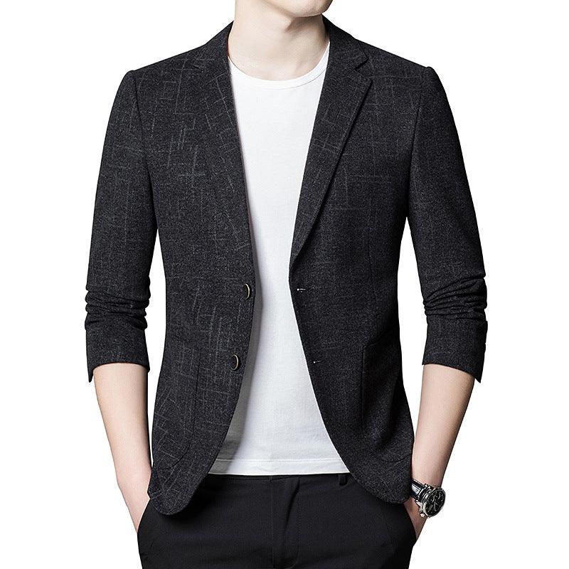 New Korean Elastic Men''s Casual Suit Men''s Slim Fashion Suit Top - melvincucci