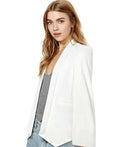 New Ladies Women Long Sleeve Lapel Cape Poncho Office Jacket Cloak Blazer Suit Coat KR2 - melvincucci