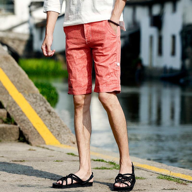 New linen shorts men - melvincucci