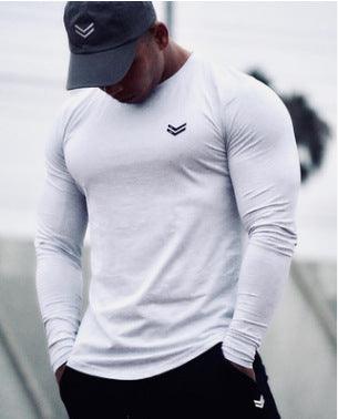 New Long Sleeve T Shirt Sport Men Gym Shirt Quick Dry Gym Fitness Training Running T Shirt Men Workout T-Shirt Bodybuilding Tops - melvincucci