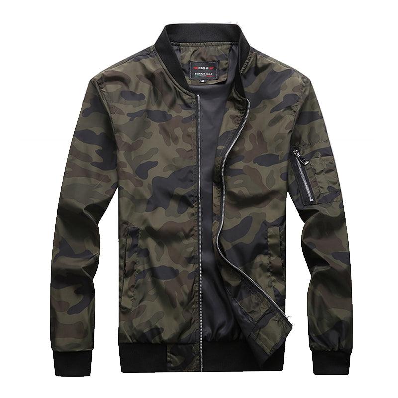 New Men Camouflage Jackets Male Coats Camo Bomber Men Jacket Plus Size - melvincucci