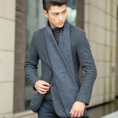 New men's scarf Korean American tide wintersilk brushed silk scarf color warm scarf for men - melvincucci
