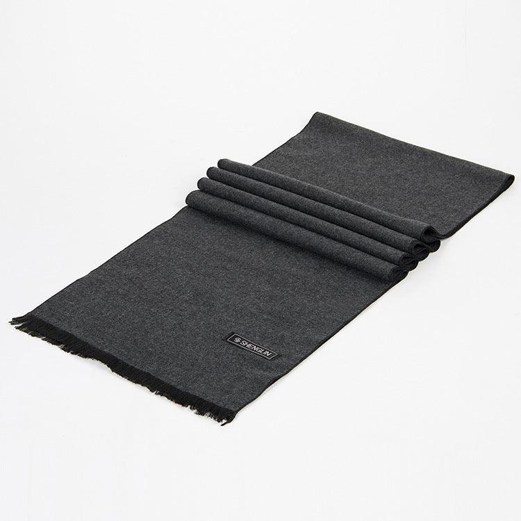 New men's scarf Korean American tide wintersilk brushed silk scarf color warm scarf for men - melvincucci