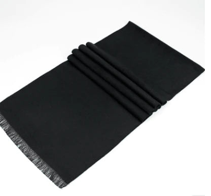 New men's scarf Korean American tide wintersilk brushed silk scarf color warm scarf for men - melvincucci
