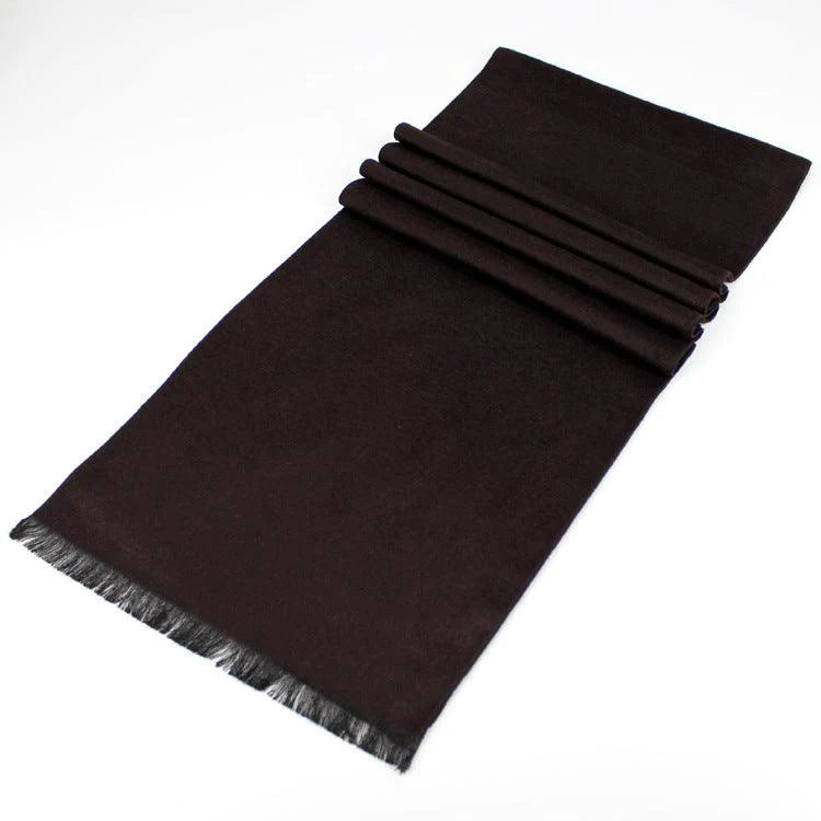 New men's scarf Korean American tide wintersilk brushed silk scarf color warm scarf for men - melvincucci
