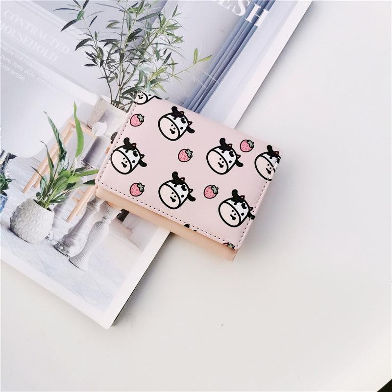 New Multi- Card Pocket Small Wallet Short Wallet Ladies Mini Wallet 30 Off Wallet Japanese And Korean Version Card Package Women - melvincucci