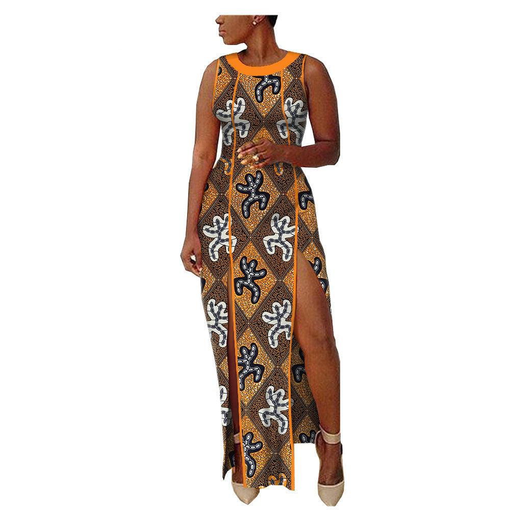 New Popular African Ethnic Printing Batik All Cotton Large Fashion Dress Afripride1825102 - melvincucci