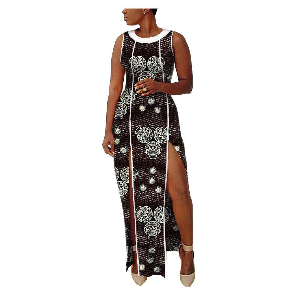 New Popular African Ethnic Printing Batik All Cotton Large Fashion Dress Afripride1825102 - melvincucci