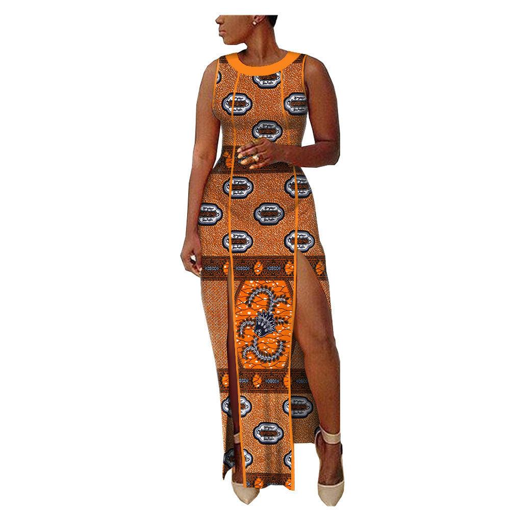 New Popular African Ethnic Printing Batik All Cotton Large Fashion Dress Afripride1825102 - melvincucci