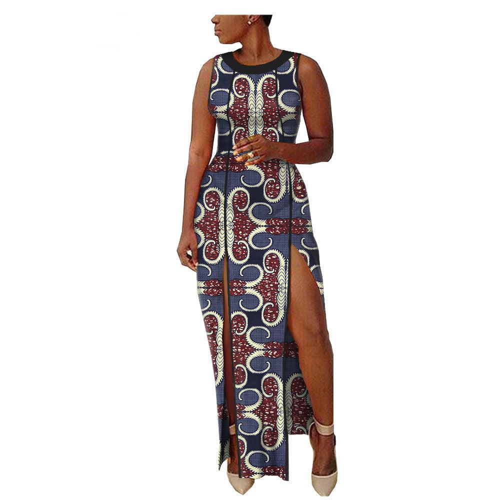 New Popular African Ethnic Printing Batik All Cotton Large Fashion Dress Afripride1825102 - melvincucci