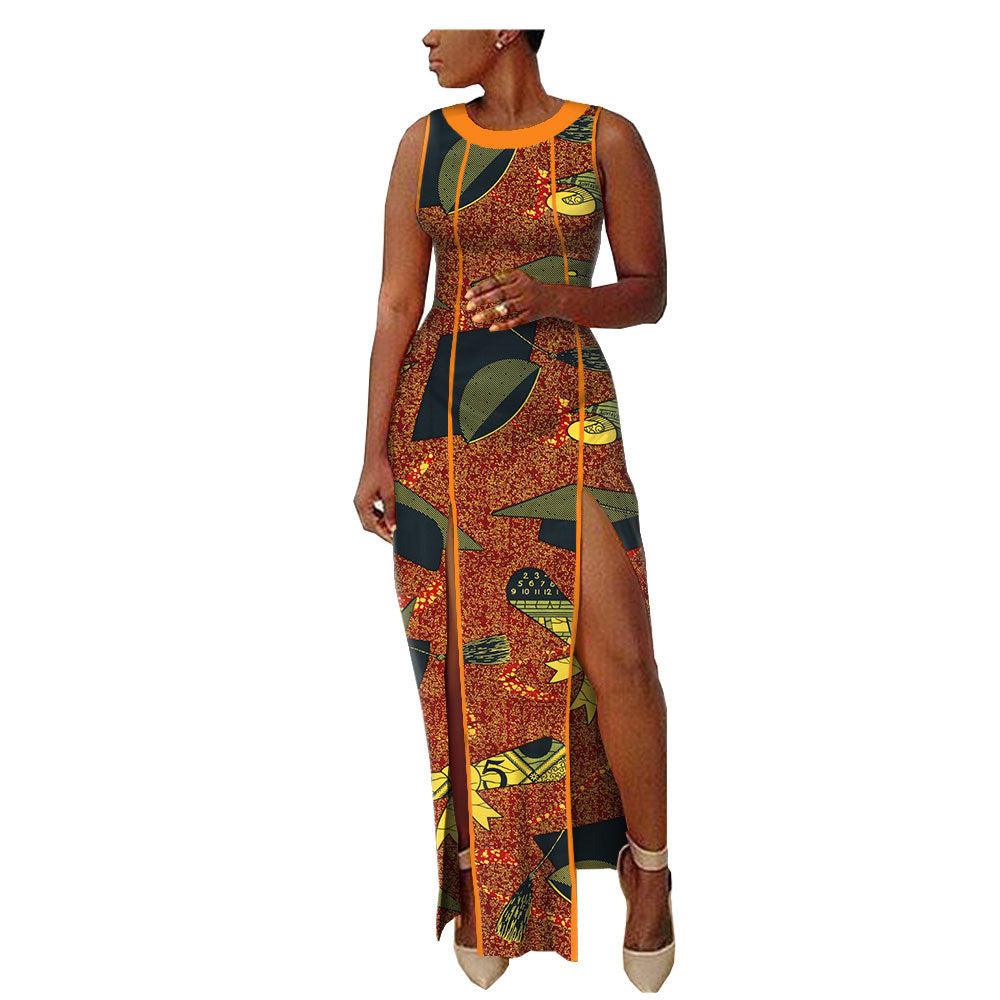 New Popular African Ethnic Printing Batik All Cotton Large Fashion Dress Afripride1825102 - melvincucci