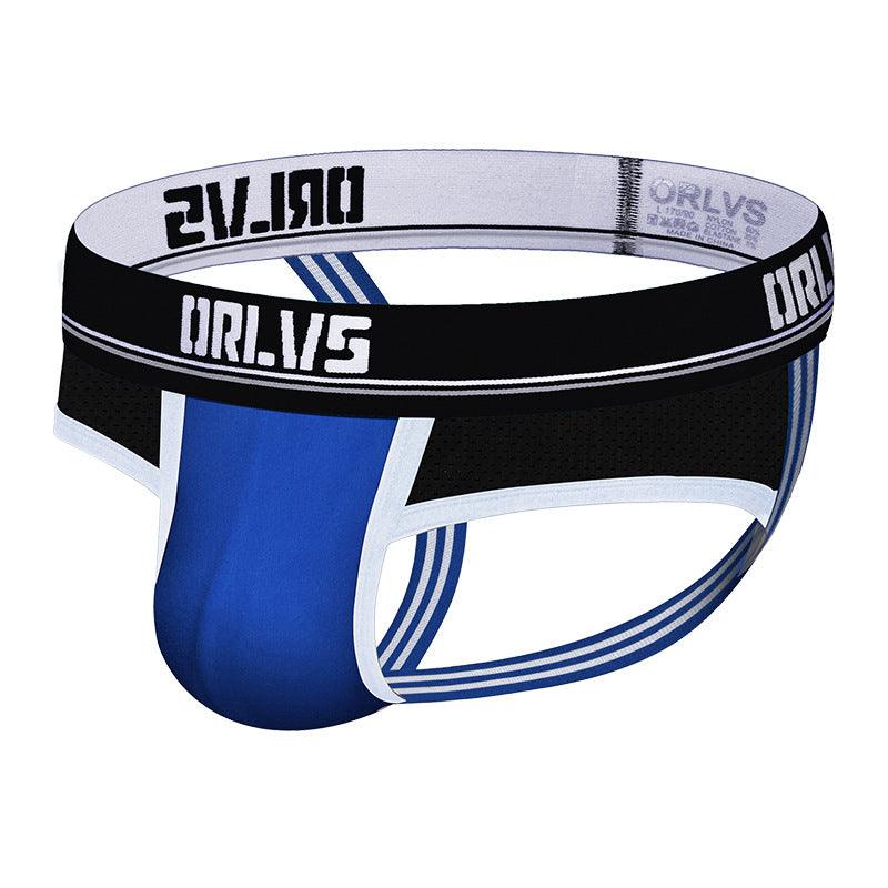 New Product Trend Low-waist Color Matching Men's Thong Underwear Hips Sexy Exposed PP Underwear Men - melvincucci