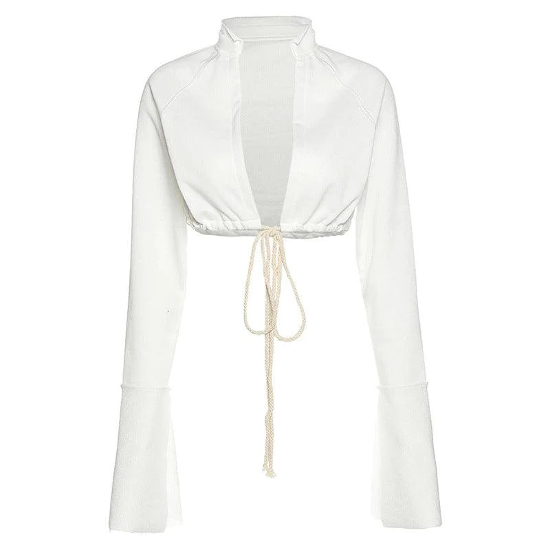 New Sexy Cardigan Lace Up All-Match Women's Sweater - melvincucci