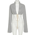 New Sexy Cardigan Lace Up All-Match Women's Sweater - melvincucci
