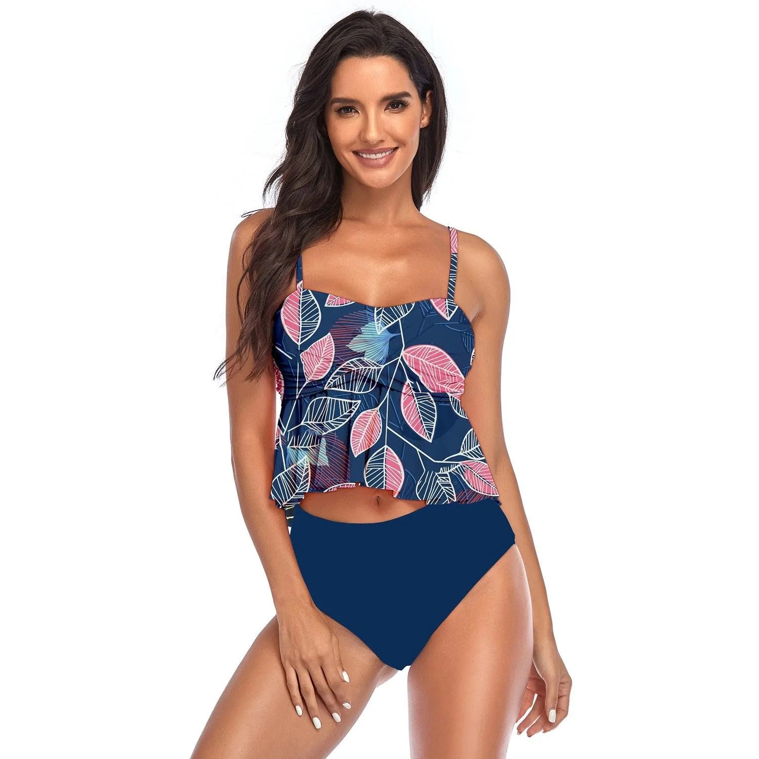 New Skirt Split Bikini European And American High Waist Swimsuit Ruffled Beachwear - melvincucci
